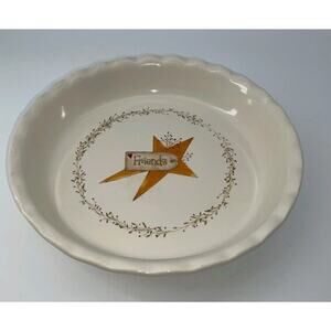 Nantucket "Friends" 10" Pie Plate Dishwasher, oven, microwave safe